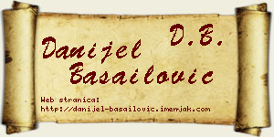 Danijel Basailović vizit kartica